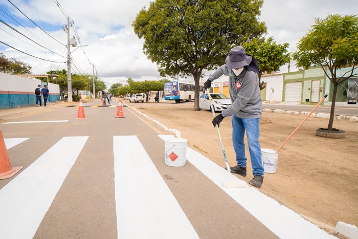 Prefeitura De Juazeiro Segue Trabalho De Revitaliza O De Faixas De